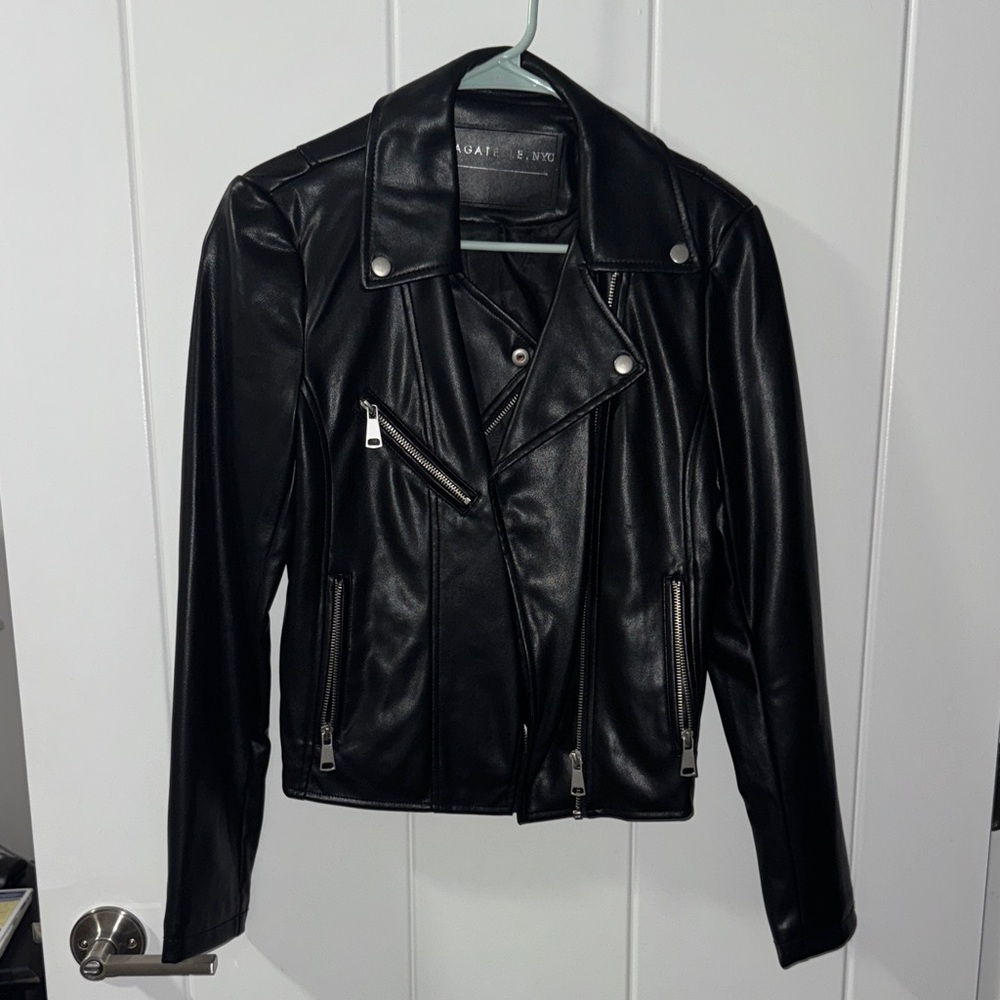 Black Faux Leather Jacket